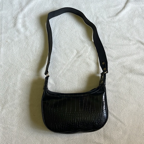 Black Snake Print Purse - Picture 3 of 3